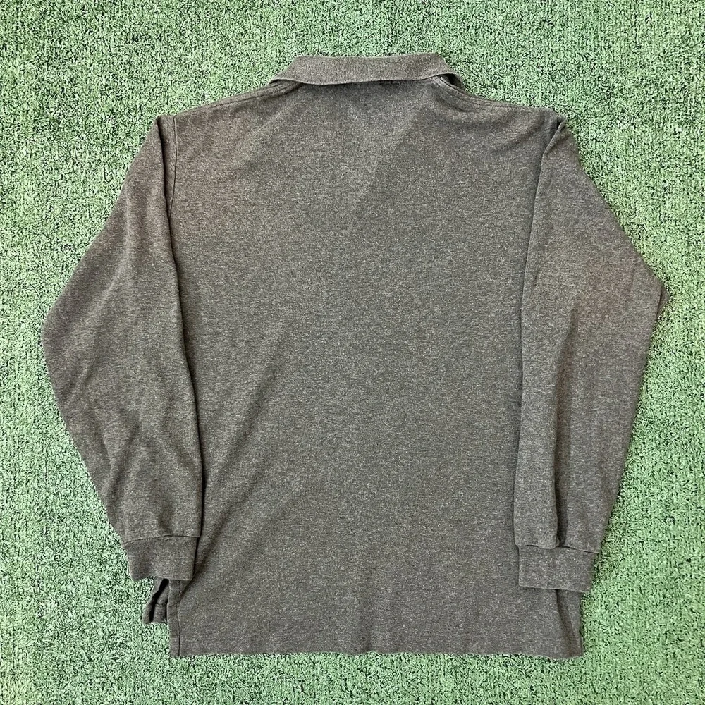 Vintage Polo Ralph Lauren Long Sleeve Polo Shirt Mens Size Medium Single Stitch